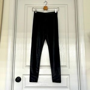 Faux leather leggings